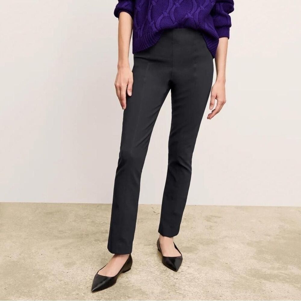 M.M.LaFleur The Foster Cigarette Pant Size 6 Black PowerStretch